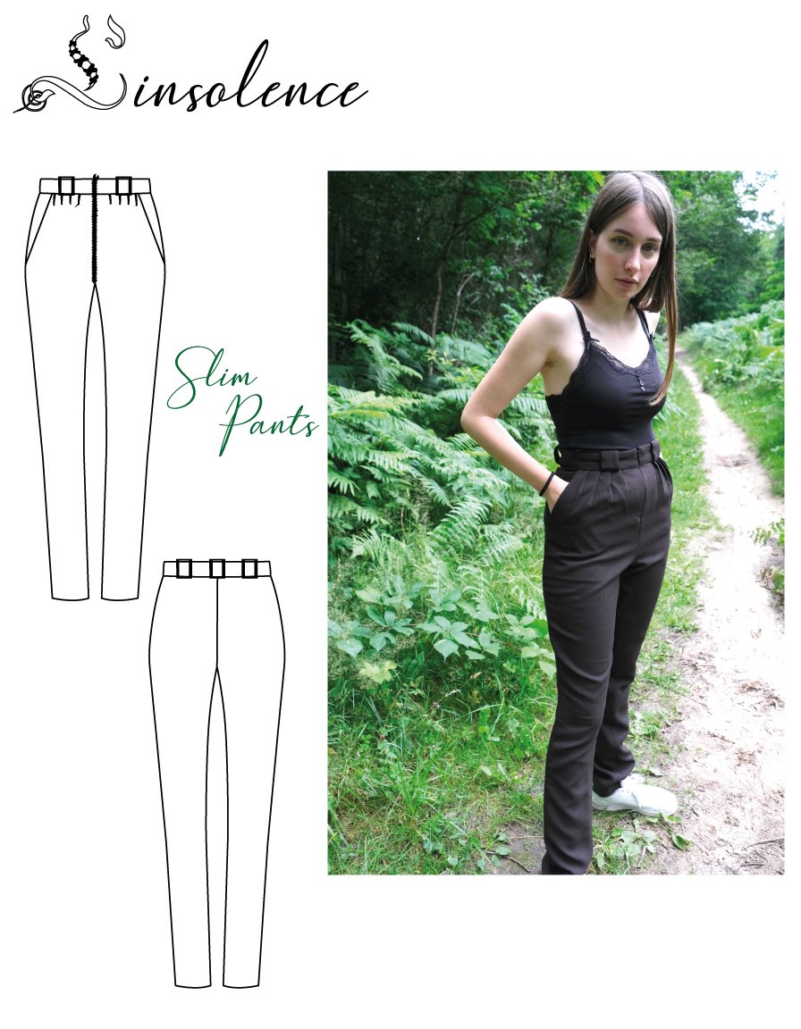 Slim fit pants pattern - 2