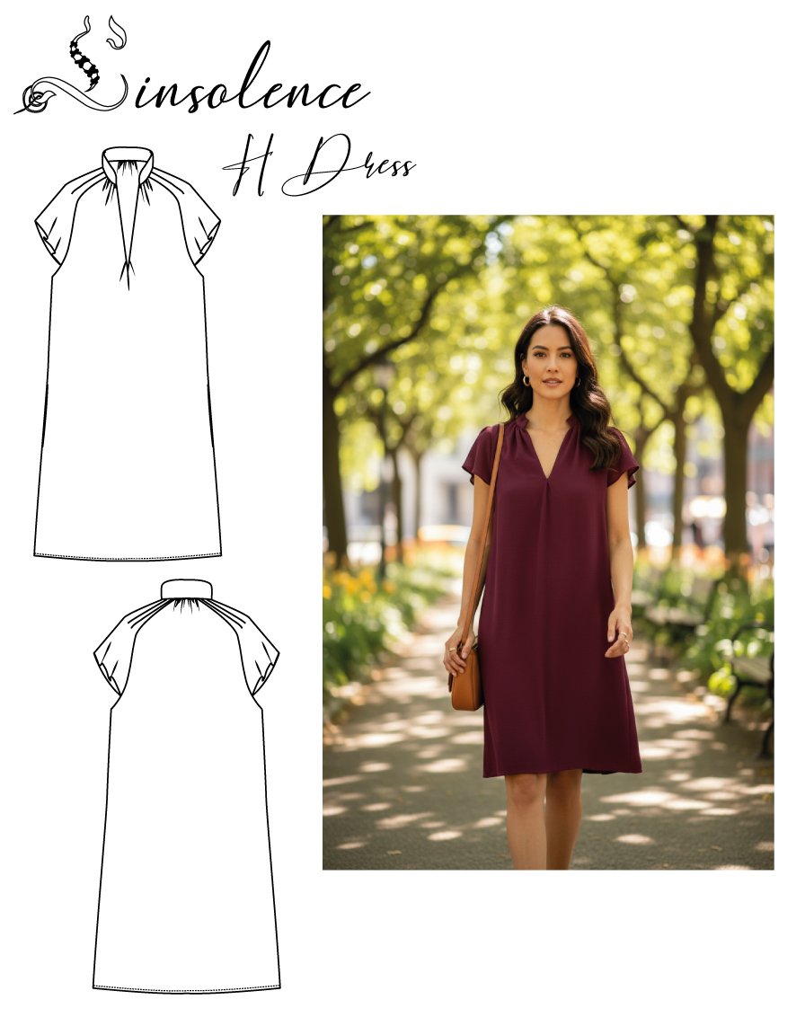 Sewing pattern dress H - 2