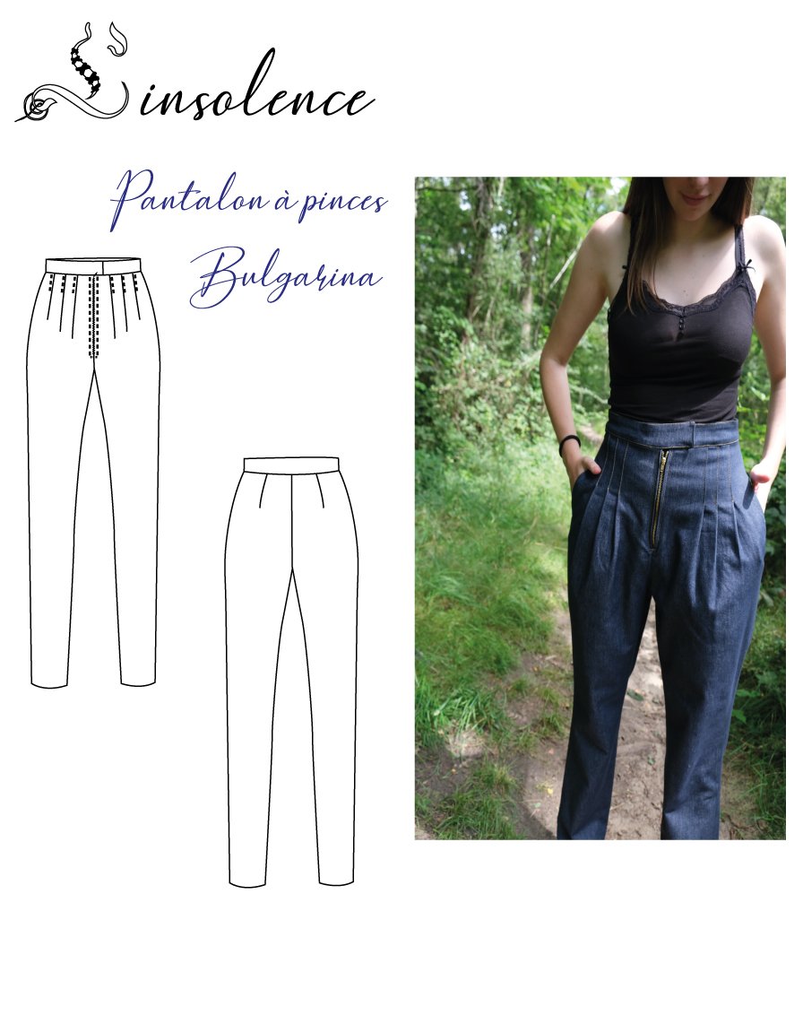 Patron de couture Pantalon à pinces Bulgarina