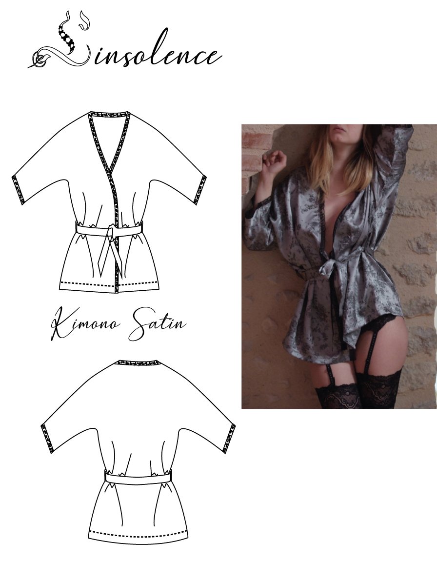Patron de couture Kimono femme