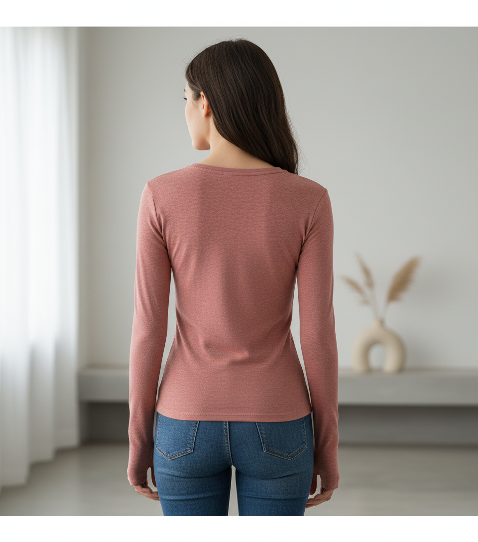 Sewing pattern Long sleeve T shirt - 5