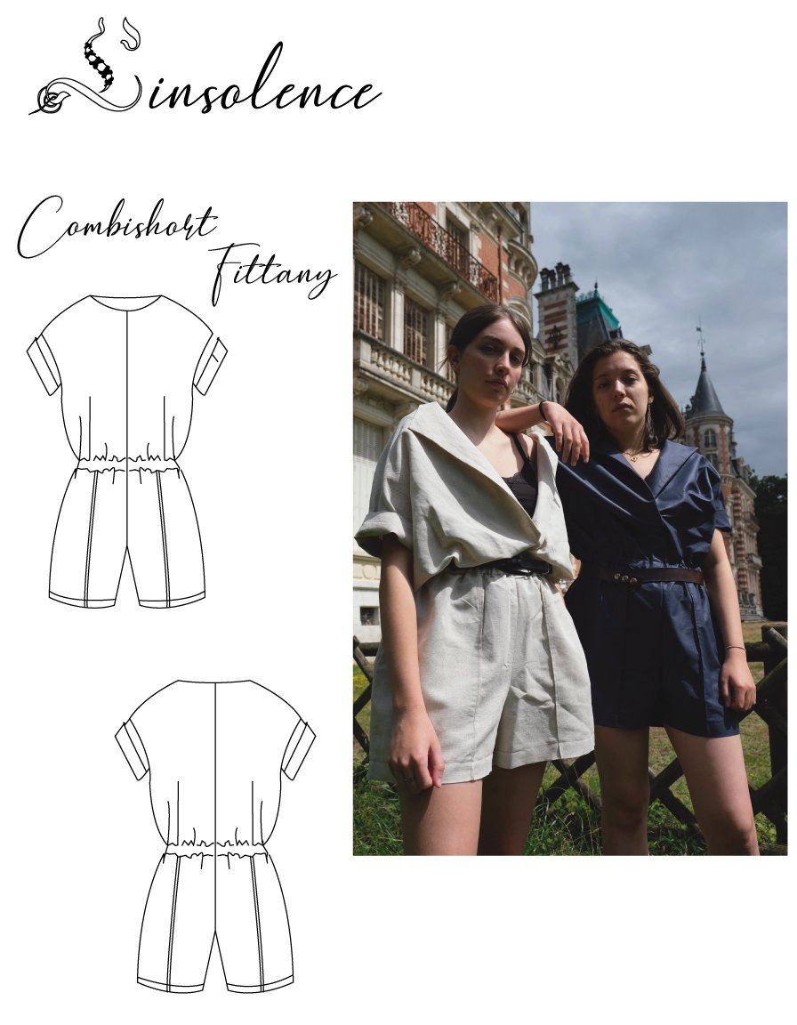 Patron de couture Combishort