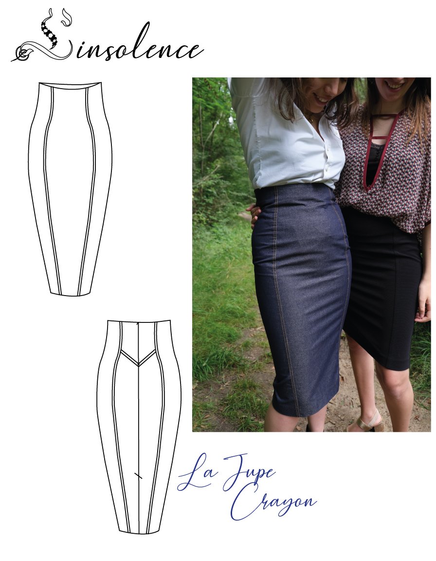 Patron de couture Jupe crayon
