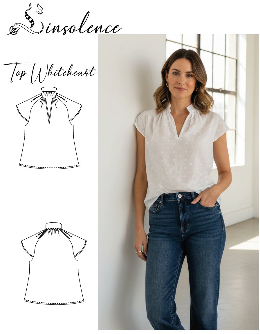 Top manches raglan Whiteheart