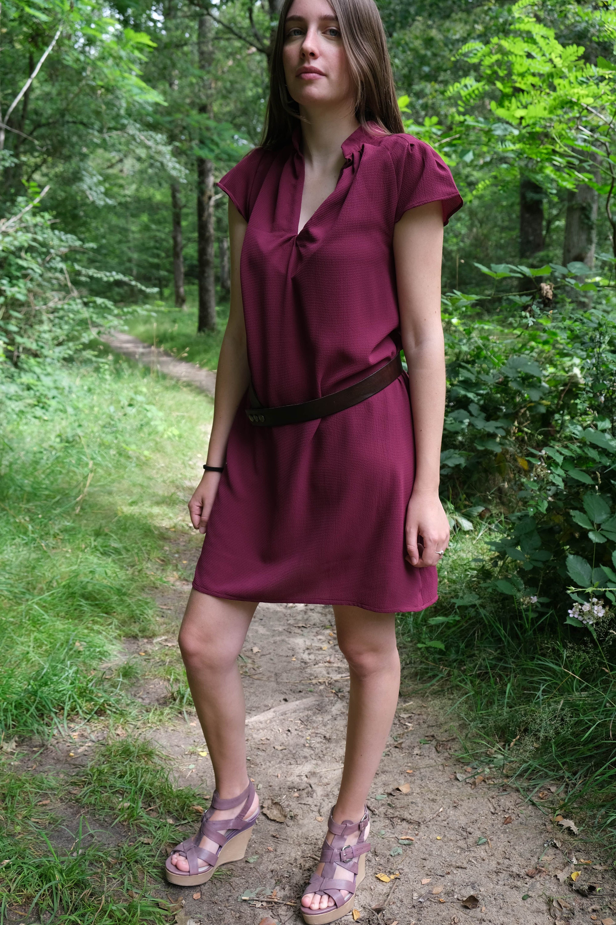 Patron de couture Robe en crêpe viscose - 4