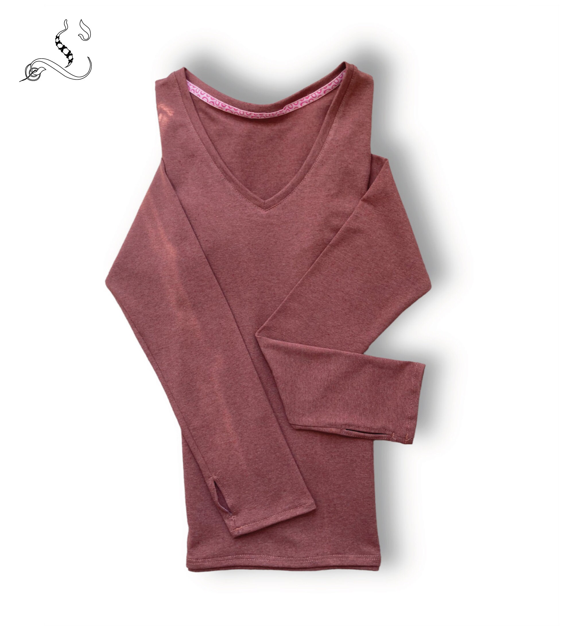 Sewing pattern Long sleeve T shirt - 8