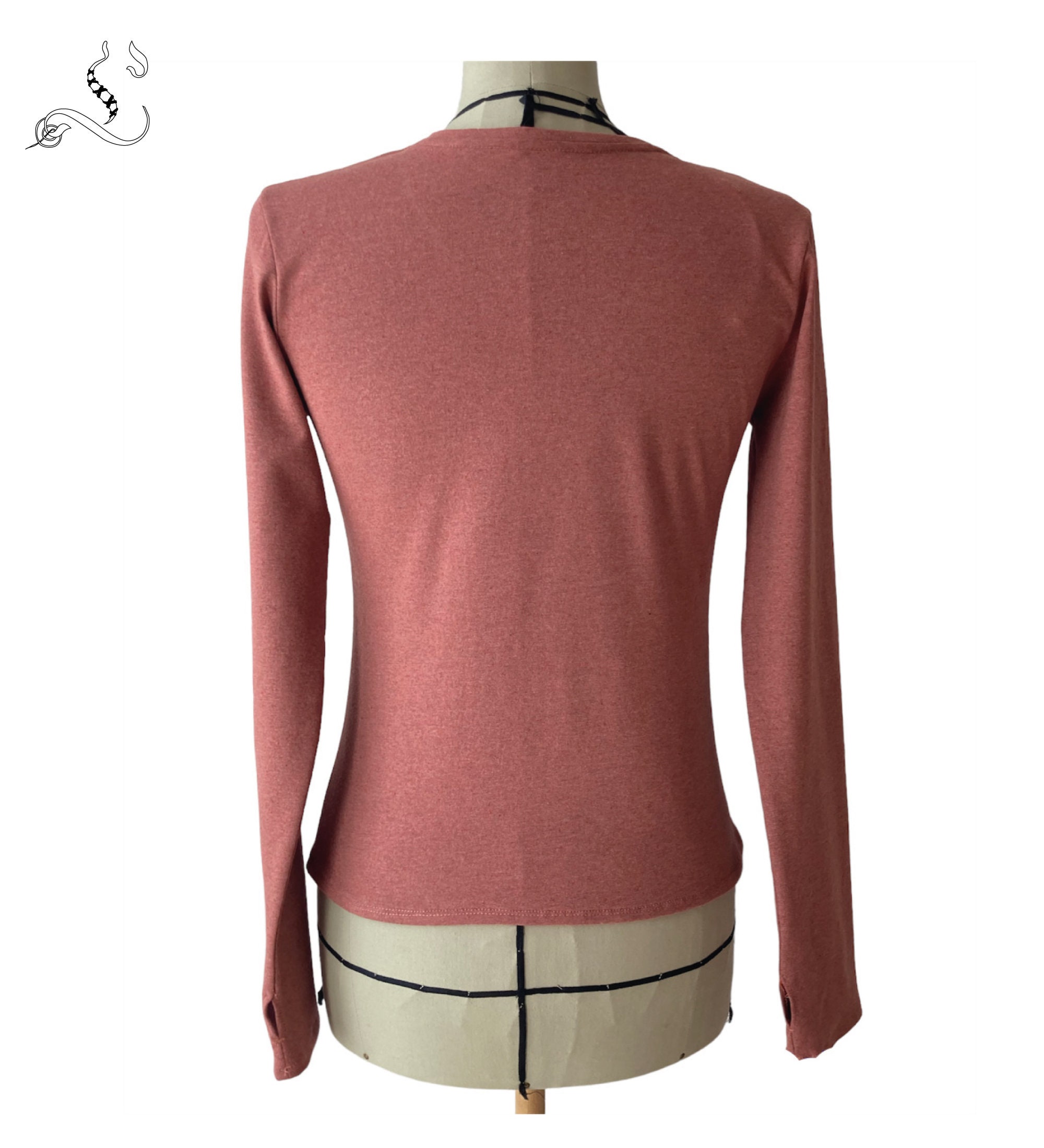 Sewing pattern Long sleeve T shirt - 3