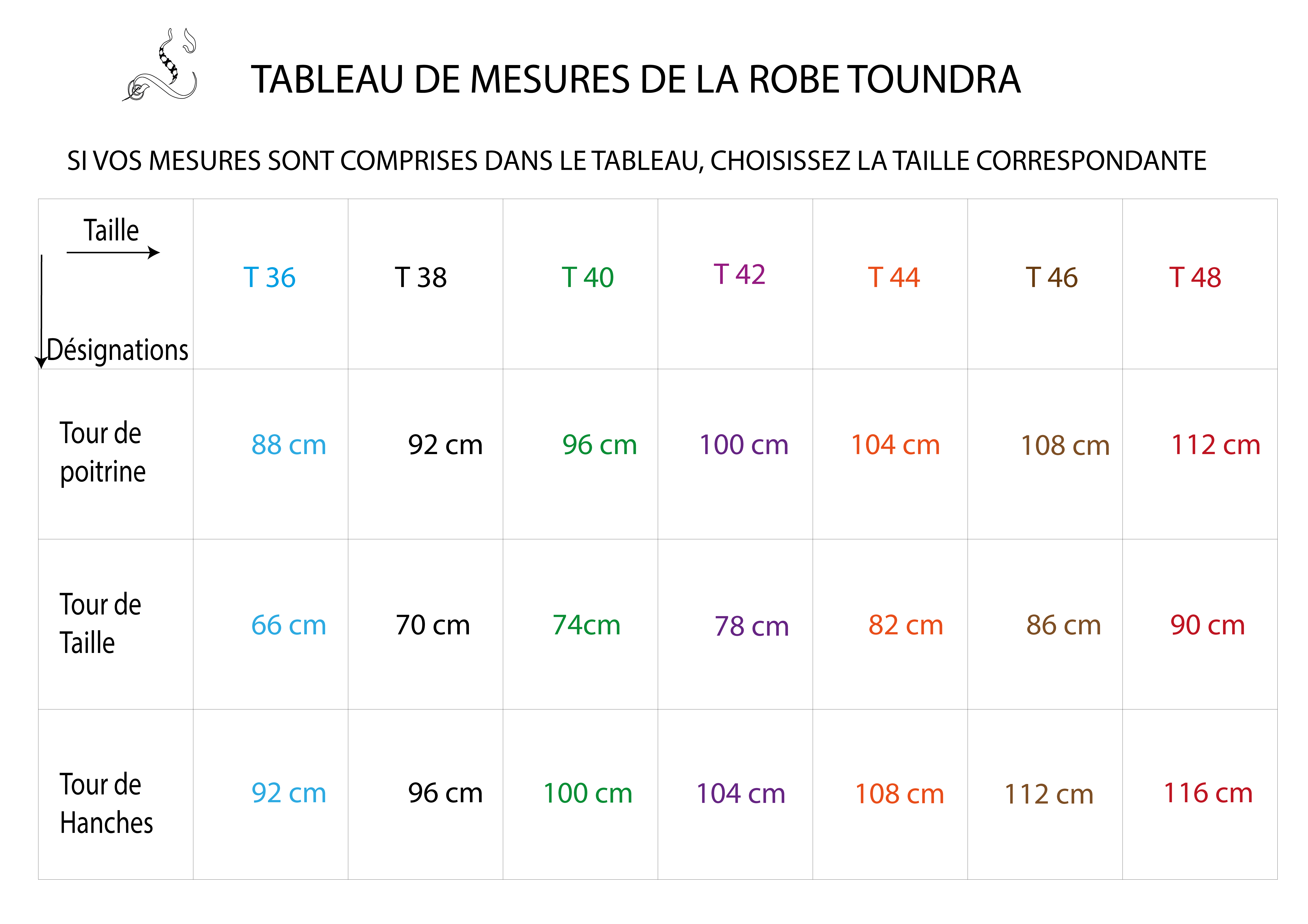 Guide des tailles